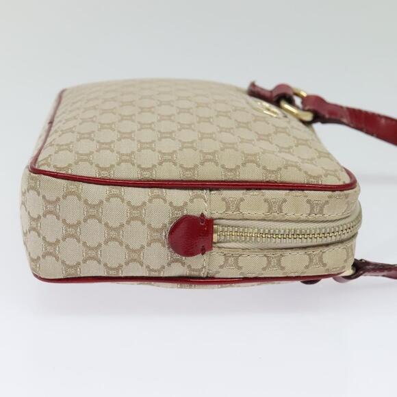 CELINE Macadam Canvas Shoulder Bag Beige Gold - Picture 5 of 12